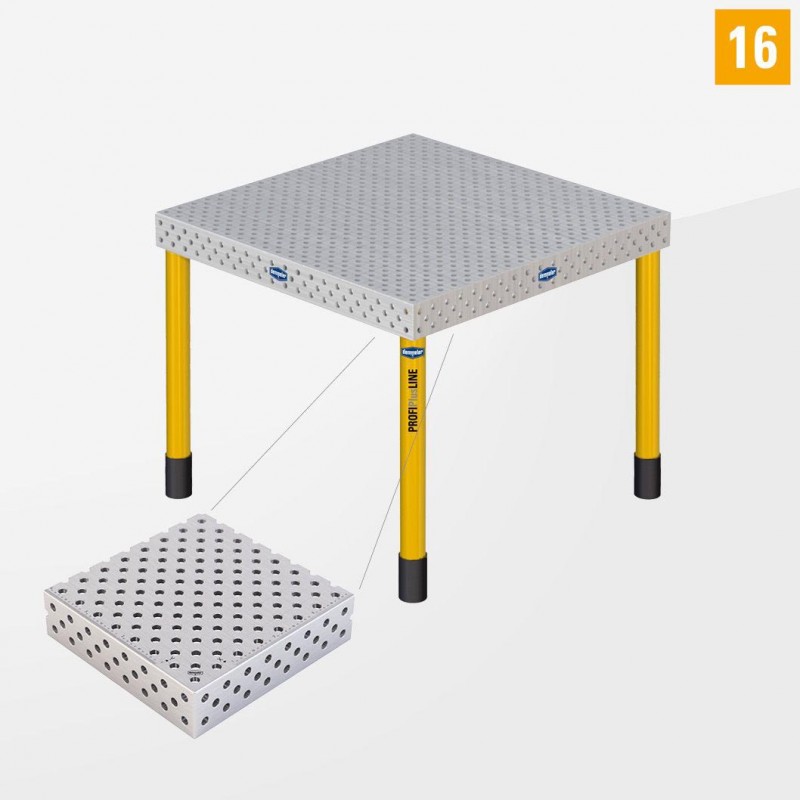 PROFI Plus LINE (PL) 3D Hegesztőasztal D16